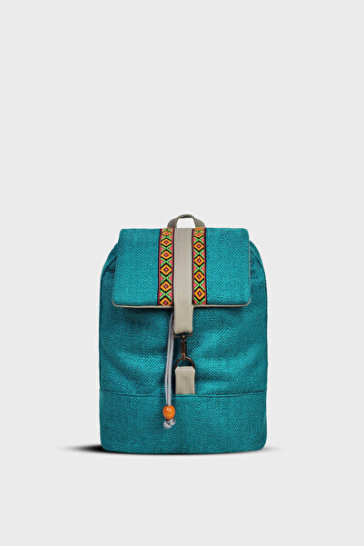 Ayşe Teyze'nin Çantaları Turquoise Women's Large Size Backpack