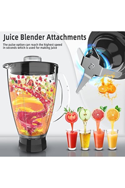 Denx خلاط قائم متعدد الوظائف 3 في 1، خلاط مطبخ كهربائي متعدد الوظائف، معالج طعام