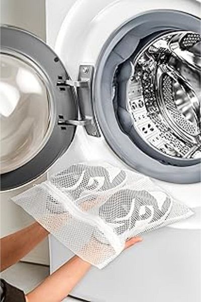 Mu Art Shoe Washing Net Zippered White