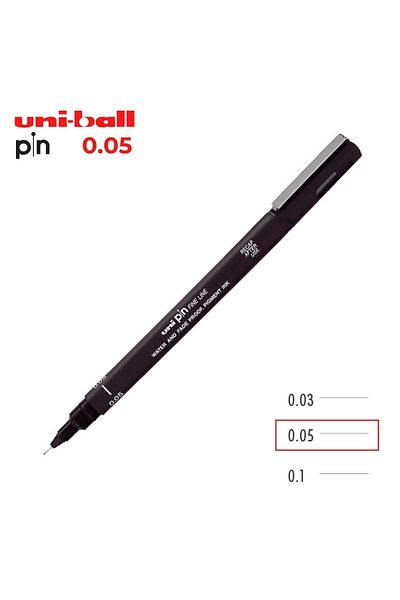 Uni Ball Pin Acrylic Tipped Technical Drawing Pen 0.05mm