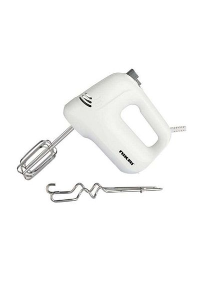 Nikai 5 Speed Hand Mixer With Beater & Hooks 200 W NH486T White
