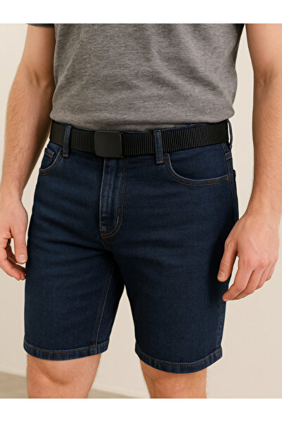 CANARİS Antialergický černý látkový opasek taktického stylu s plastovou přezkou YKK velké velikosti