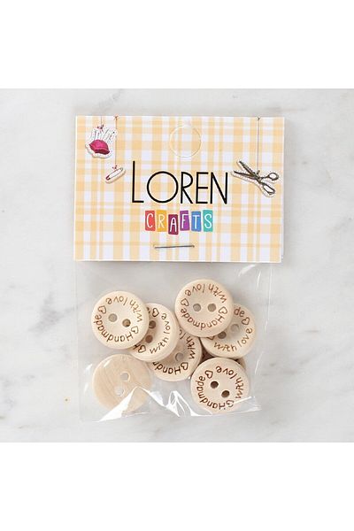 Store Loren Crafts Handmade 8'Li Button - 1614