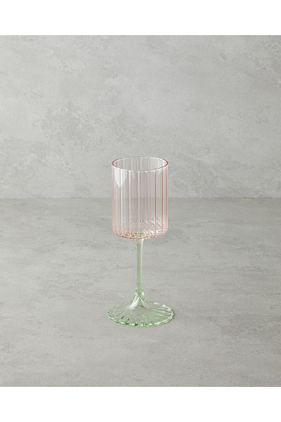 English Home Glimmer Glass Set of 2 Glasses 250 ml Pink - Green