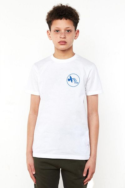 Tshirthane Tricou pentru copii The Mentalist Blue Bird Lodge alb