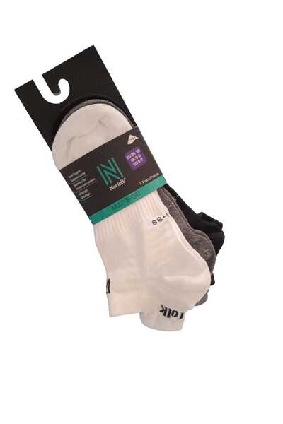 NORFOLK IZZY Multi-Sport Εξαιρετικά ελαφριές κάλτσες χαμηλού κοψίματος 3 πακέτο Λευκό/Γκρι/Μαύρο