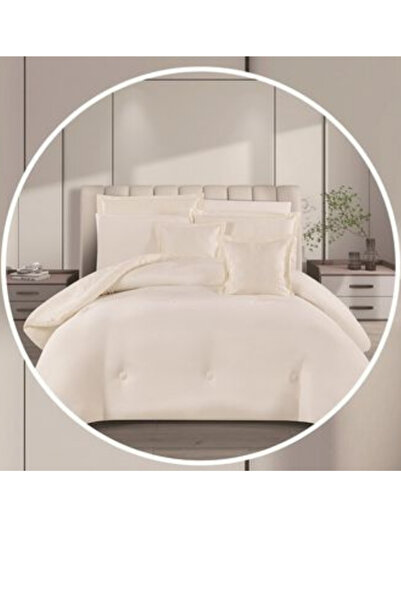 smart home Bridal Jacquard Duvet Set for Two People, Reversible System, 8-Piece Bedspread, 100% Microfiber, Duvet Size 260 x 240 cm