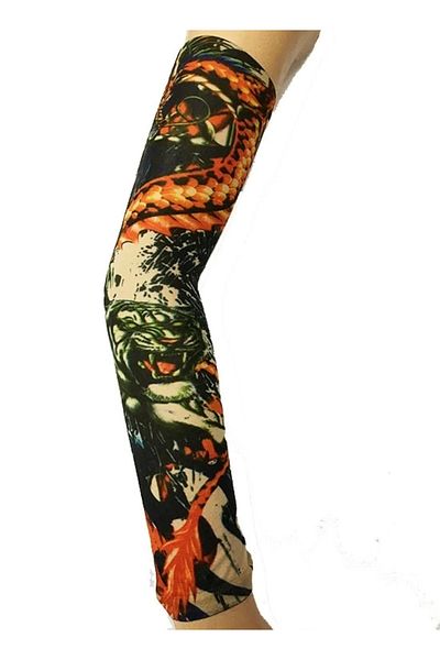 Kuzgun Ticaret Wearable Arm Tattoo Sock Tattoo 3D Printed Arm Leg Tattoo 2 Pieces Model 12