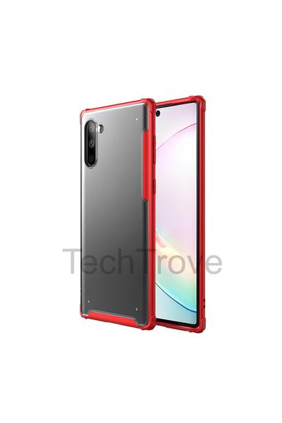 TechTrove Samsung Galaxy Note 10 Kılıf Extra Korumalı Arkası Şeffaf Slikon Kapak