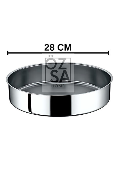 ÖzSa Home 8 Piece Stainless Steel Round Baking Tray Set