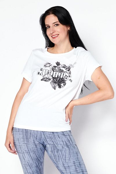 Puma Women Sportswear Fit Short Sleeves Outdoor T-shirt, White