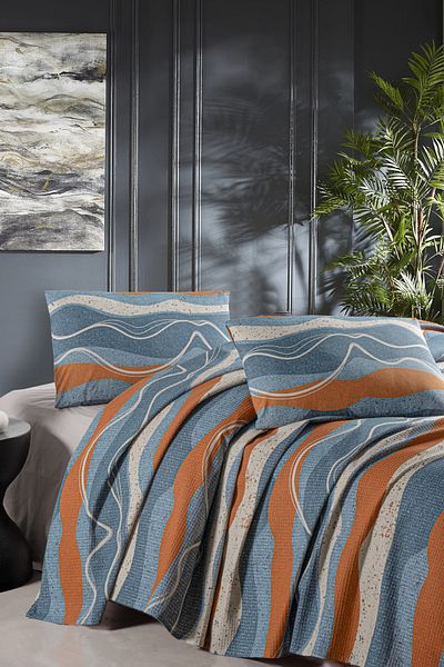 Fabric Box 100% Cotton Single Pique Set Canyon