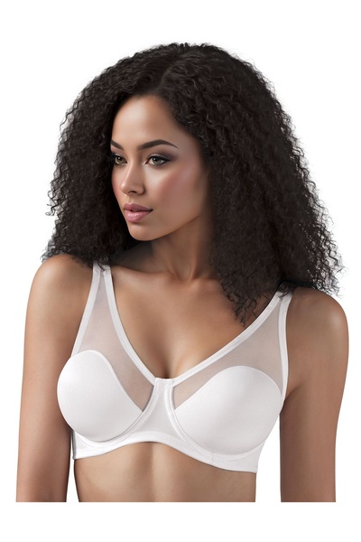 Gawzera حمالة صدر نسائية من Le Jardin 9200 على شكل حرف D مع تفاصيل من التول بدون دعم