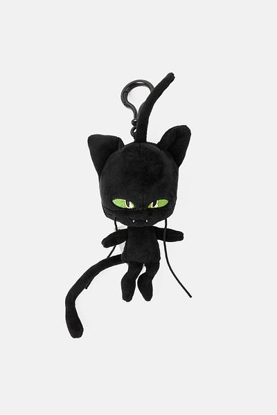 Miraculous Kwami Plagg Cat Clip-on Plush Toy