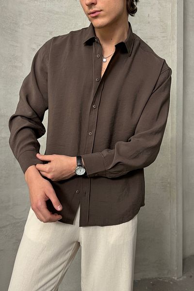 HYMAN Мъжка риза Oversize Modal