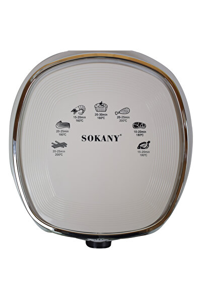 SOKANY Friteuză fără ulei Se-3010, 1500w, 5l, control al temperaturii, albă