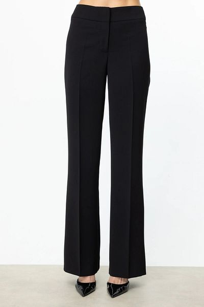 Ekol Wide Leg Pocketless Trousers Black 04226