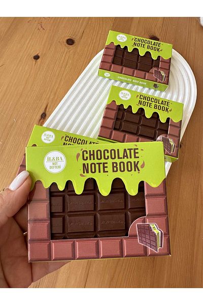 tuvval Rectangular Chocolate Scented Notebook