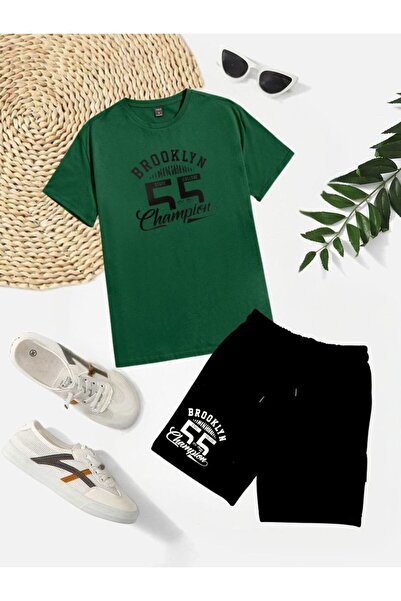 armicem Kargo džep Detaljan Kapri & Štampano T-shirt Kombinacija