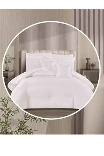 smart home Bridal Jacquard Duvet Set for Two People, Reversible System, 8-Piece Bedspread, 100% Microfiber, Duvet Size 260 x 240 cm