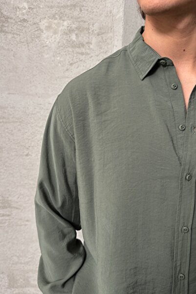 HYMAN Erkek Oversize Modal Gömlek