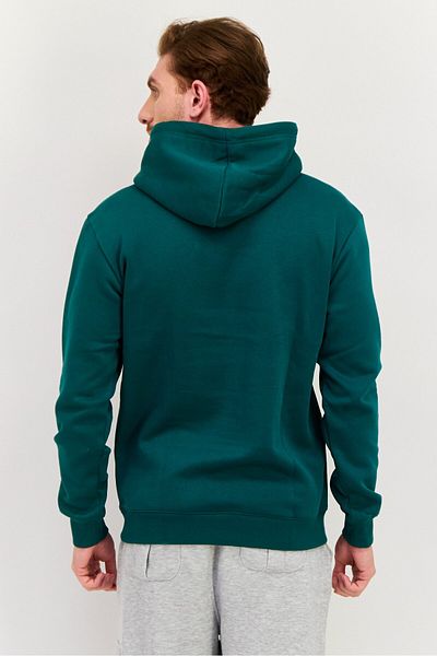 adidas Men Sportswear Fit Long Sleeves Training Hoodies, Dark Green