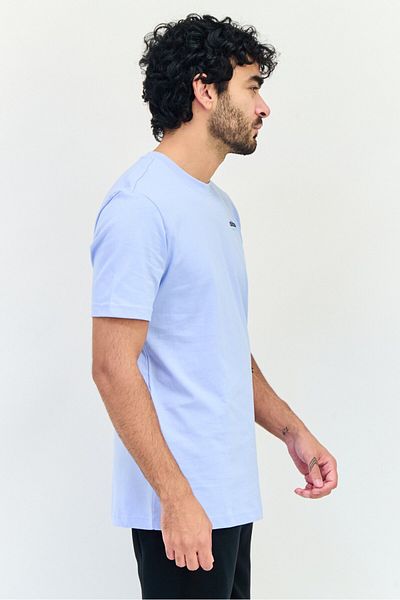 adidas Men Sportswear Fit Short Sleeve Outdoor T Shirt, Light Blue