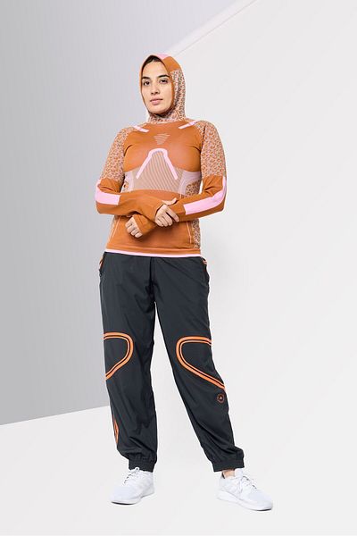 adidas by Stella McCartney Women Sportswear Fit Long Sleeves Seamless Training Hoodie, Multicolor