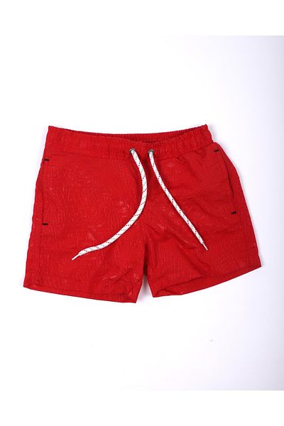 Lio20 Boy's Swim Shorts-Red-3-16 Years