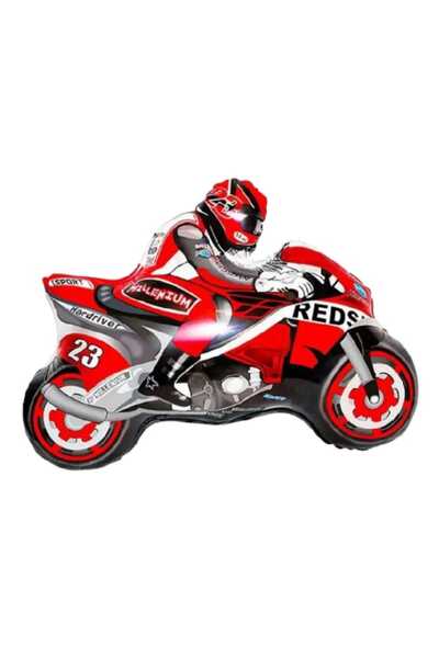 PARTİ AŞKI Motor ve Kask Şekilli Folyo Balon - Motorcu Kask Yarış Temalı Doğu...