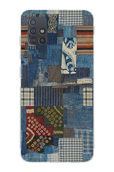 moonset Samsung Galaxy A51 Uyumlu Vintage Tasarımlı Baskılı Şeffaf Telefon Kı...