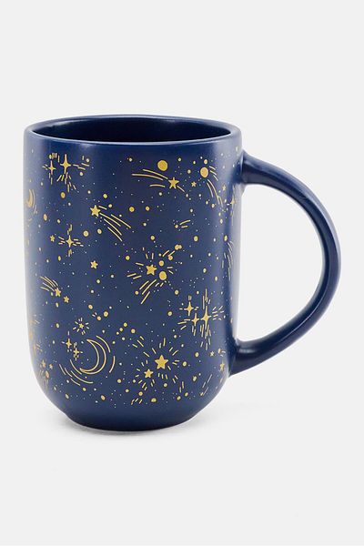 Mrkt Finds All Over Print Celestial Organic Mug 350 Ml, Navy Combo