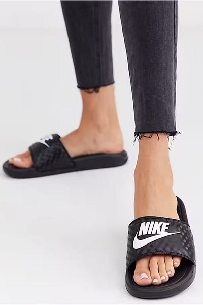 Nike Benassi Jdi Print Sliders Black Women's Sports Slippers