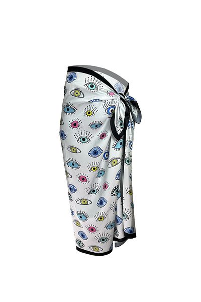 OVELIA İSTANBUL Alaçatı Funky Satin Pareo 95*145cm