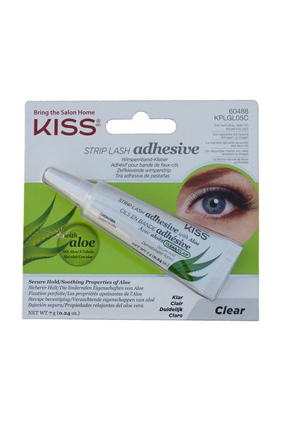 Kiss Strip Lash Adhesive With Aloe Clear KPLGL05