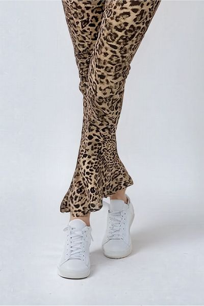 Kyron Cotton Fabric High Waist Pants / with Leopard and Zebra Pattern Options / Comfortable and Stylish Design