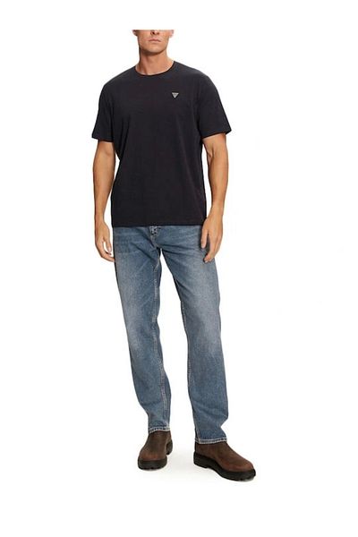 Guess Ss Cn Patch Tee Men's Navy Blue T-Shirt M4Yi0Akccm1-G7V2