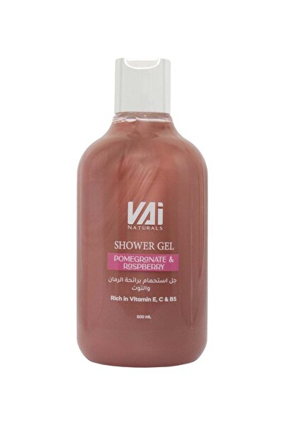 vai naturals جل استحمام غني بالفيتامينات برائحة الرمان والتوت 500 مل