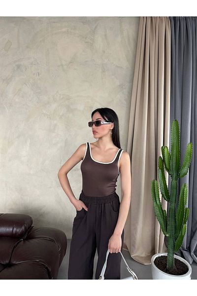 Hotfashion Hanging Athlete Bluz Ahista Brown