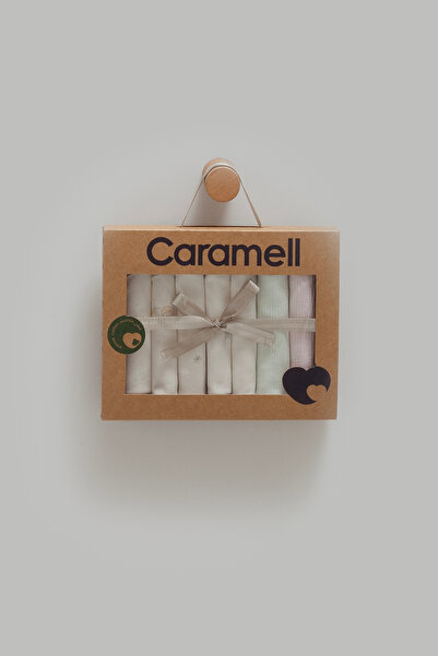 Caramell Little Emu Mini Lamb 7'li Penye Ağız Mendili