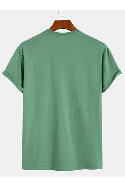 NEW TRENDY COLLECTİON Astronaut Printed 100% Cotton Men's T-Shirt
