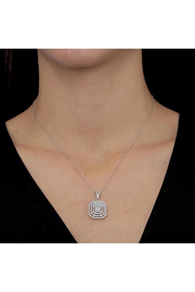 Mia Vento Effective Diamond Baget Efsanesi Gümüş Kolye