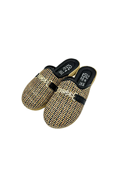 shoemio Gloria Straw Buckle Women's Slippers