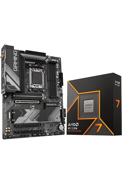 Amd Ryzen 7 9700X CPU with Gigabyte B650 Gaming X AX V2 Motherboard from Micro Center