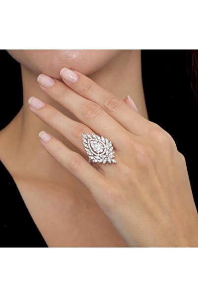 Mia Vento Effective Diamond Asalet Tacı Gümüş Yüzük