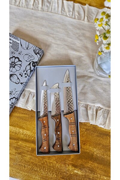 Esorya El Yapımı Dövme Bıçak Seti Kasap Bıçağı Yüzme Bıçağı Sıyırma Bıçağı Dö...