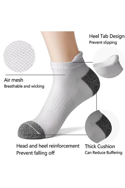 delis Set of 12 Pairs of Socks for Men, Ss040, Grey/White, Universal Size
