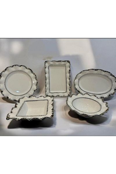 decovien 5 PIECES PORCELAIN PRESENTATION SET