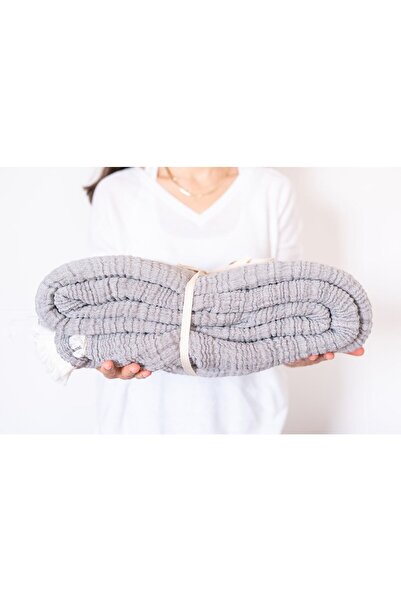 Natural Γνωρίστε το κάλυμμα κρεβατιού Maya Battal Oversize διπλής όψης 100% βαμβακερή μουσελίνα 230x250 cm