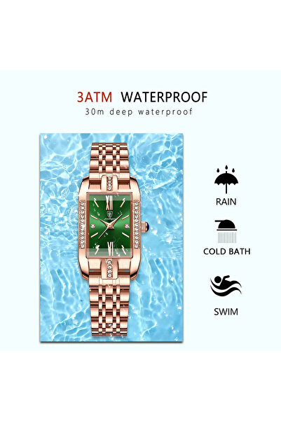 POEDAGAR Ceas Dama Cs1514, Otel Inoxidabil, Rose Gold, Cadran Alb